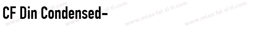 CF Din Condensed字体转换